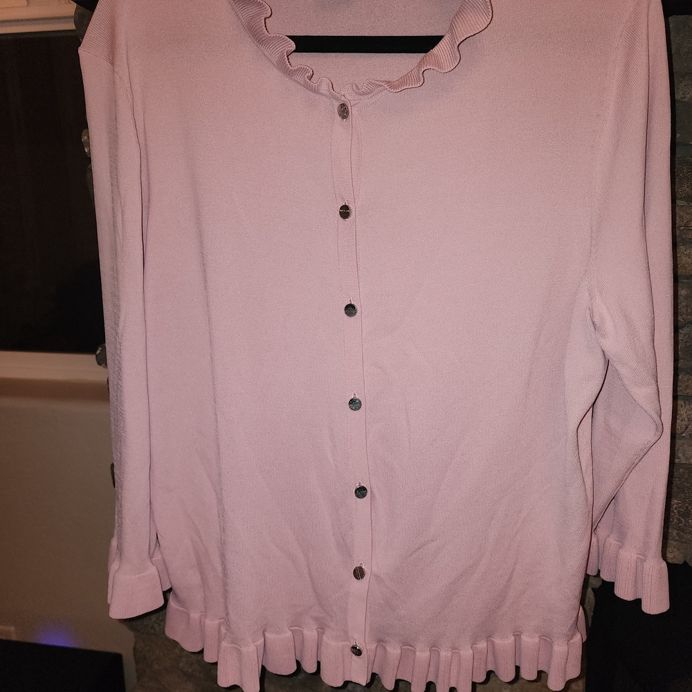 Ted Baker Pink Ruffled Top